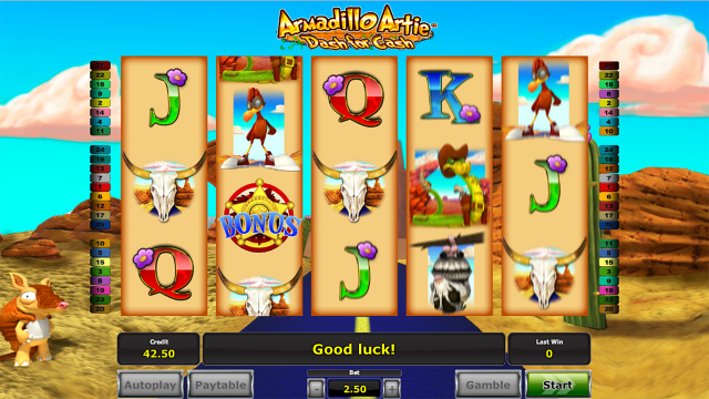 Популярный автомат Armadillo Artie
