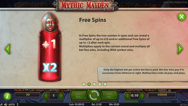 Онлайн слот Mythic Maiden