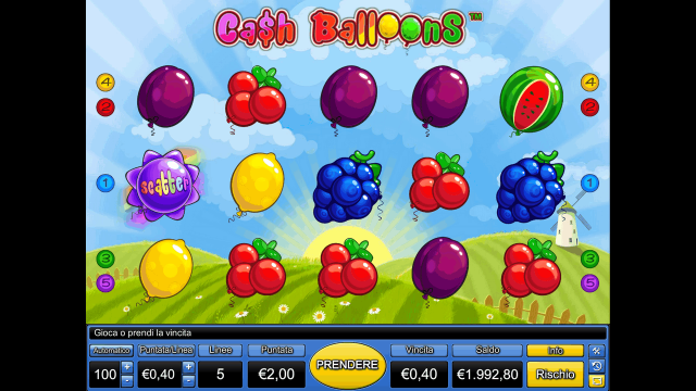 Популярный автомат Cash Balloons