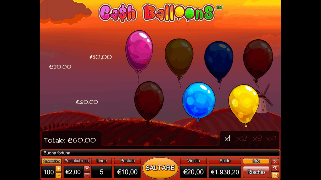 Онлайн аппарат Cash Balloons